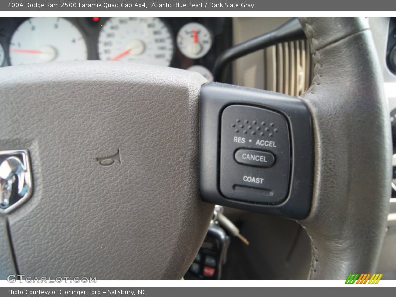 Atlantic Blue Pearl / Dark Slate Gray 2004 Dodge Ram 2500 Laramie Quad Cab 4x4