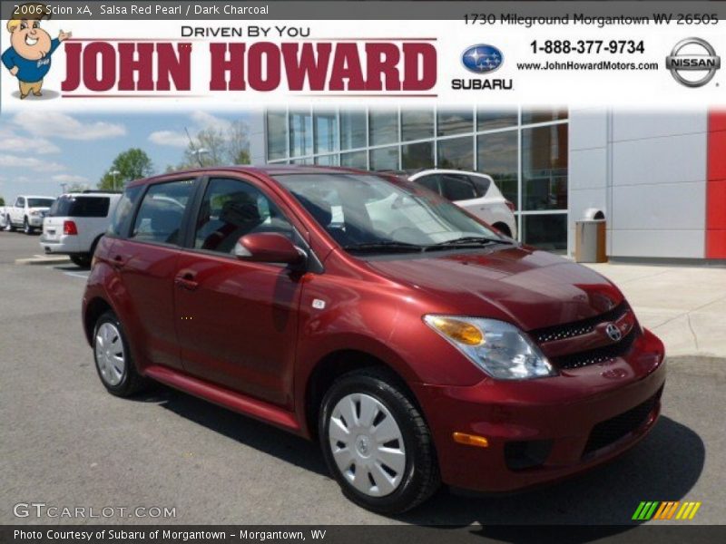 Salsa Red Pearl / Dark Charcoal 2006 Scion xA