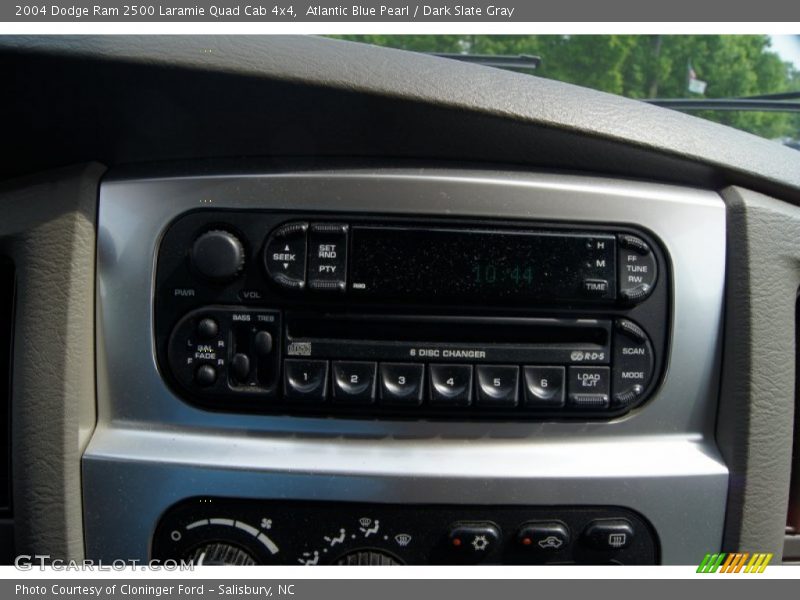 Atlantic Blue Pearl / Dark Slate Gray 2004 Dodge Ram 2500 Laramie Quad Cab 4x4