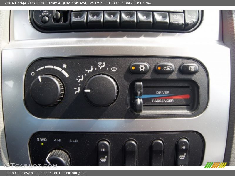 Atlantic Blue Pearl / Dark Slate Gray 2004 Dodge Ram 2500 Laramie Quad Cab 4x4