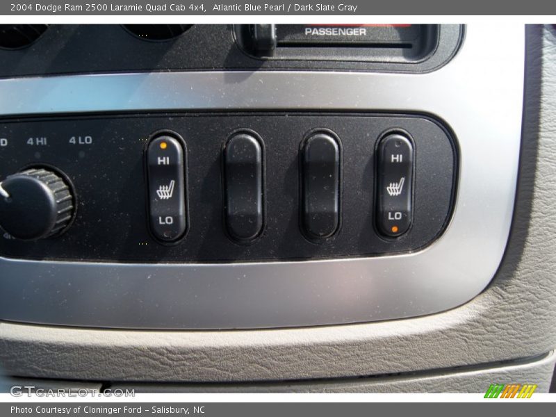 Atlantic Blue Pearl / Dark Slate Gray 2004 Dodge Ram 2500 Laramie Quad Cab 4x4