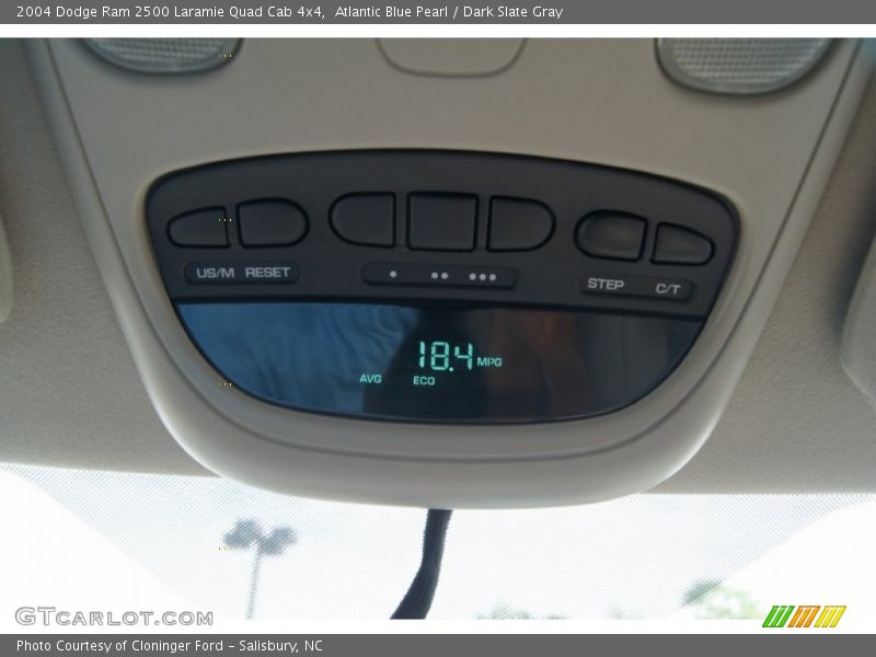 Atlantic Blue Pearl / Dark Slate Gray 2004 Dodge Ram 2500 Laramie Quad Cab 4x4