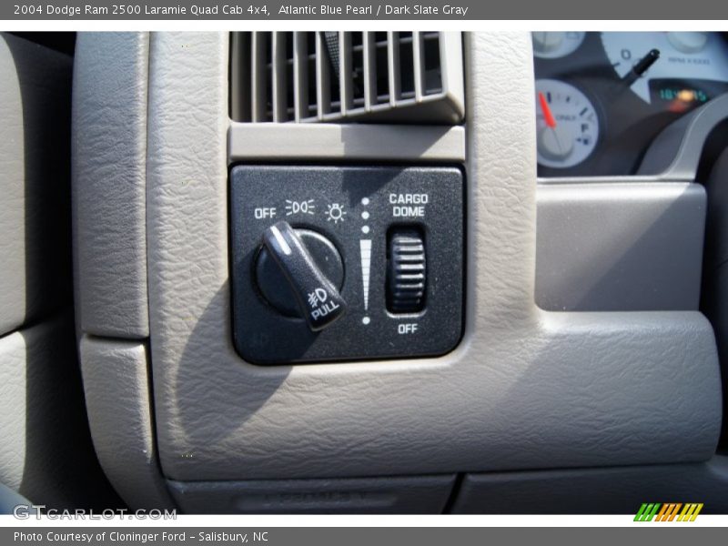 Atlantic Blue Pearl / Dark Slate Gray 2004 Dodge Ram 2500 Laramie Quad Cab 4x4