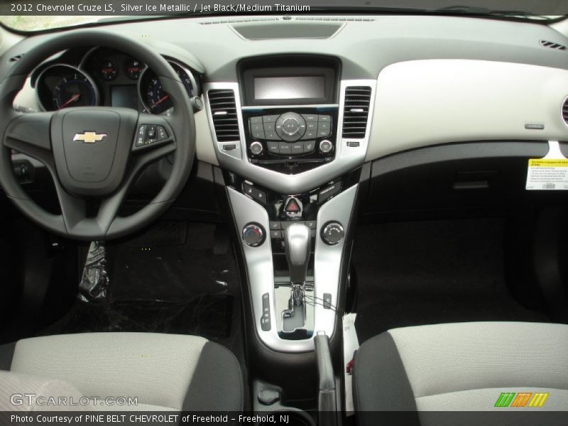 Silver Ice Metallic / Jet Black/Medium Titanium 2012 Chevrolet Cruze LS