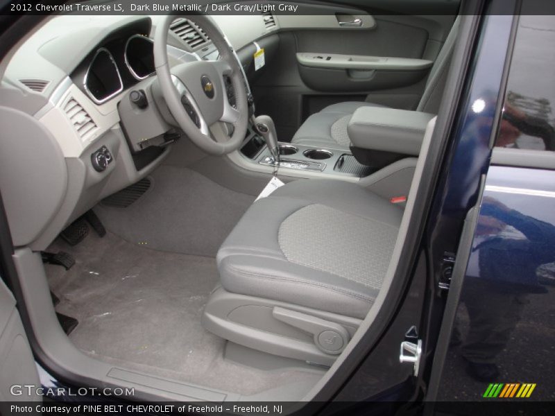 Dark Blue Metallic / Dark Gray/Light Gray 2012 Chevrolet Traverse LS