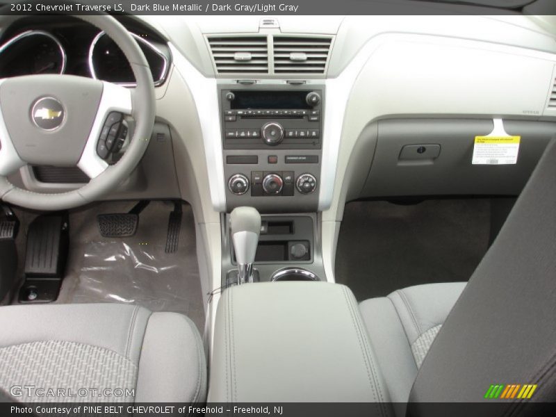 Dark Blue Metallic / Dark Gray/Light Gray 2012 Chevrolet Traverse LS