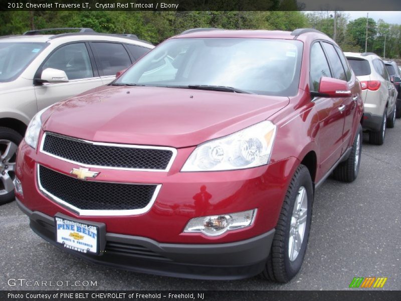 Crystal Red Tintcoat / Ebony 2012 Chevrolet Traverse LT