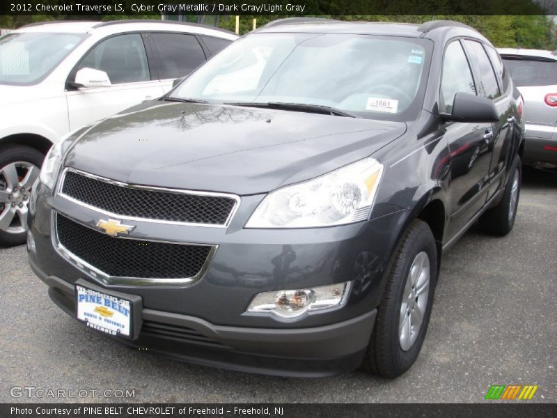 Cyber Gray Metallic / Dark Gray/Light Gray 2012 Chevrolet Traverse LS