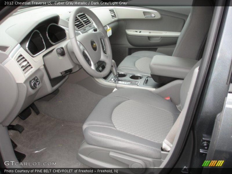 Cyber Gray Metallic / Dark Gray/Light Gray 2012 Chevrolet Traverse LS
