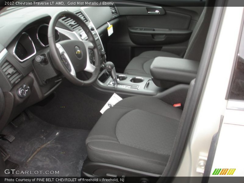 Gold Mist Metallic / Ebony 2012 Chevrolet Traverse LT AWD