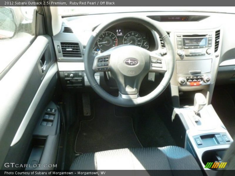 Ruby Red Pearl / Off Black 2012 Subaru Outback 2.5i Premium