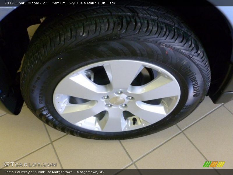 Sky Blue Metallic / Off Black 2012 Subaru Outback 2.5i Premium