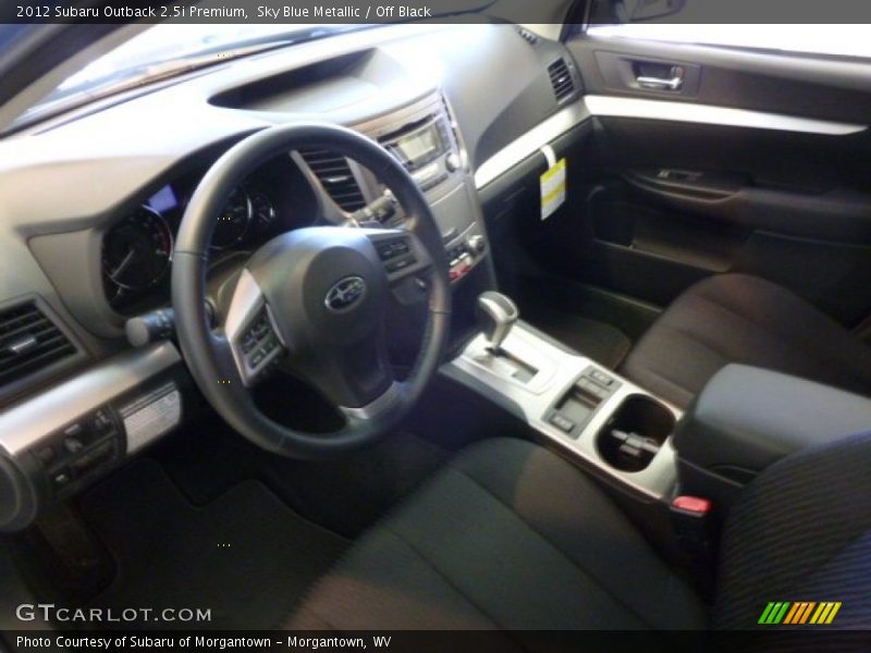 Sky Blue Metallic / Off Black 2012 Subaru Outback 2.5i Premium