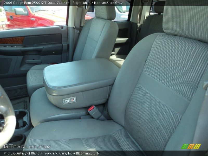 Bright White / Medium Slate Gray 2006 Dodge Ram 2500 SLT Quad Cab 4x4