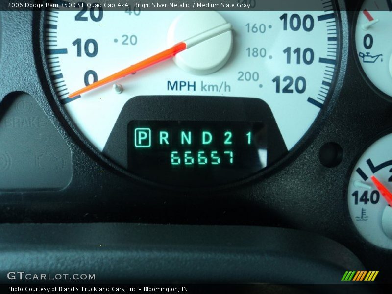 Bright Silver Metallic / Medium Slate Gray 2006 Dodge Ram 3500 ST Quad Cab 4x4