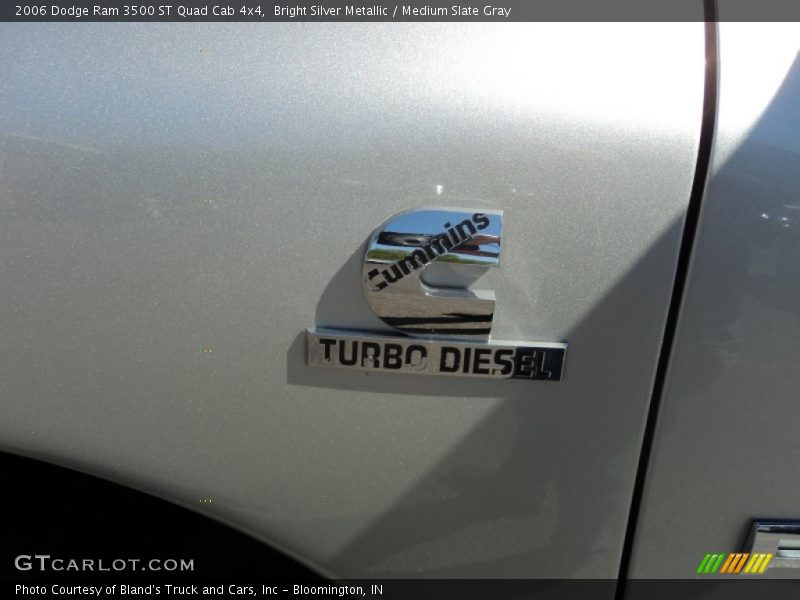 Bright Silver Metallic / Medium Slate Gray 2006 Dodge Ram 3500 ST Quad Cab 4x4
