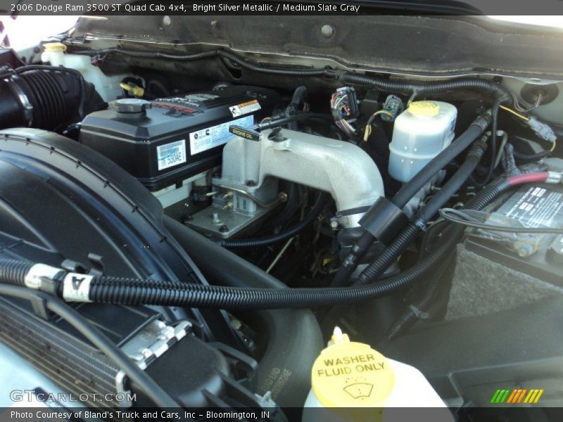Bright Silver Metallic / Medium Slate Gray 2006 Dodge Ram 3500 ST Quad Cab 4x4