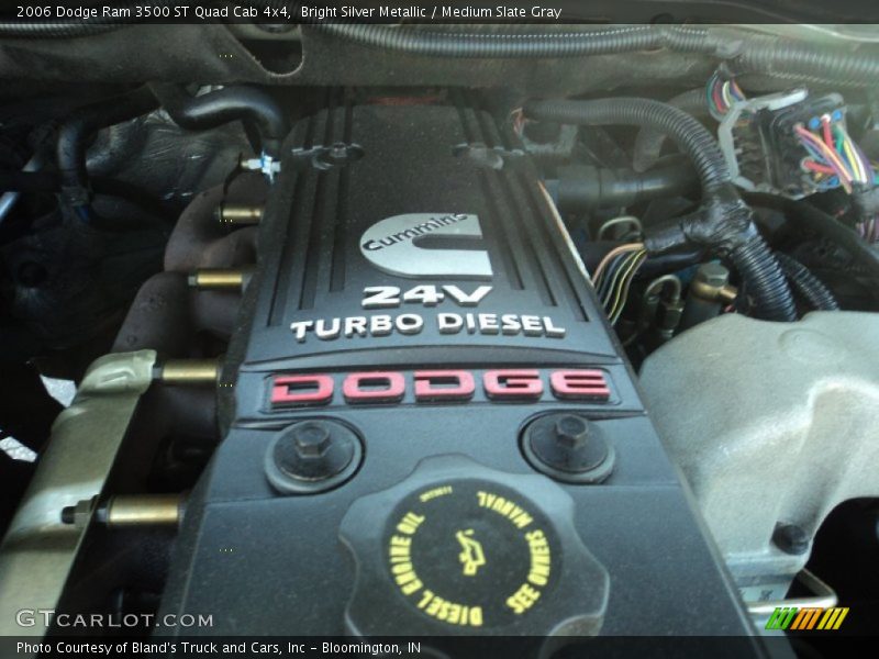 Bright Silver Metallic / Medium Slate Gray 2006 Dodge Ram 3500 ST Quad Cab 4x4