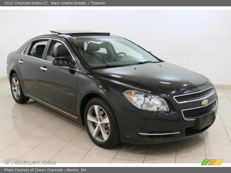 Black Granite Metallic / Titanium 2012 Chevrolet Malibu LT