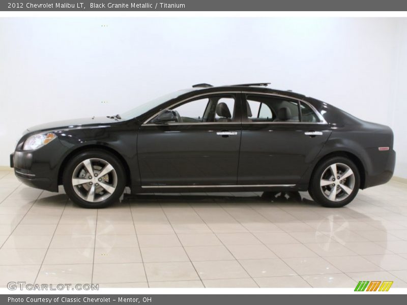 Black Granite Metallic / Titanium 2012 Chevrolet Malibu LT