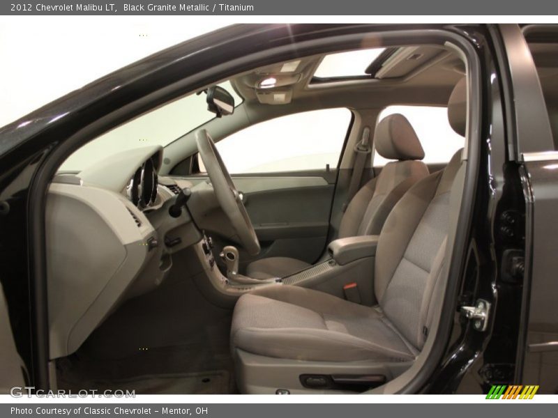 Black Granite Metallic / Titanium 2012 Chevrolet Malibu LT