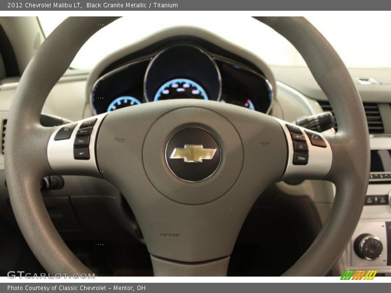 Black Granite Metallic / Titanium 2012 Chevrolet Malibu LT