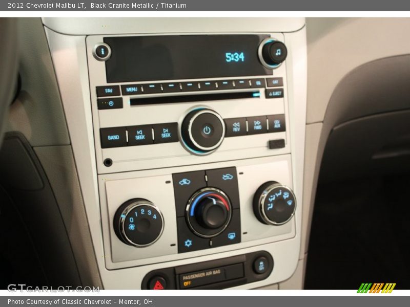 Black Granite Metallic / Titanium 2012 Chevrolet Malibu LT