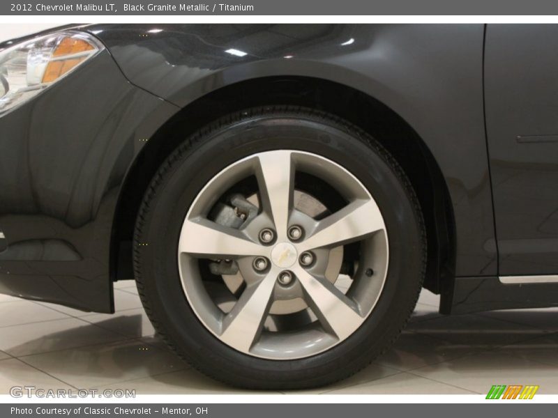 Black Granite Metallic / Titanium 2012 Chevrolet Malibu LT