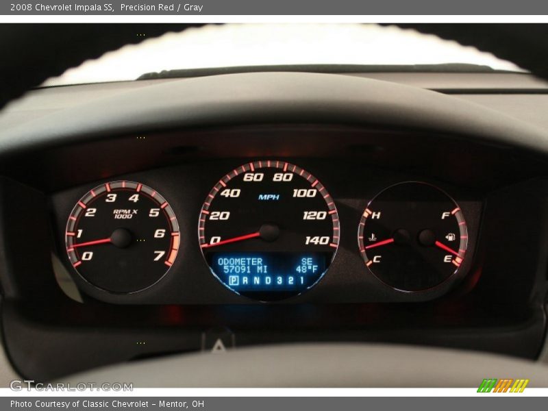 Precision Red / Gray 2008 Chevrolet Impala SS