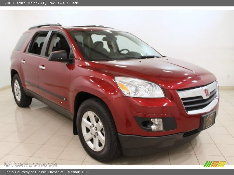 Red Jewel / Black 2008 Saturn Outlook XE