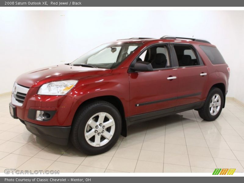 Red Jewel / Black 2008 Saturn Outlook XE