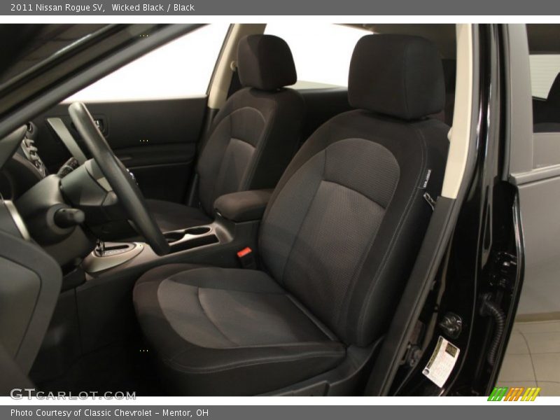 Wicked Black / Black 2011 Nissan Rogue SV
