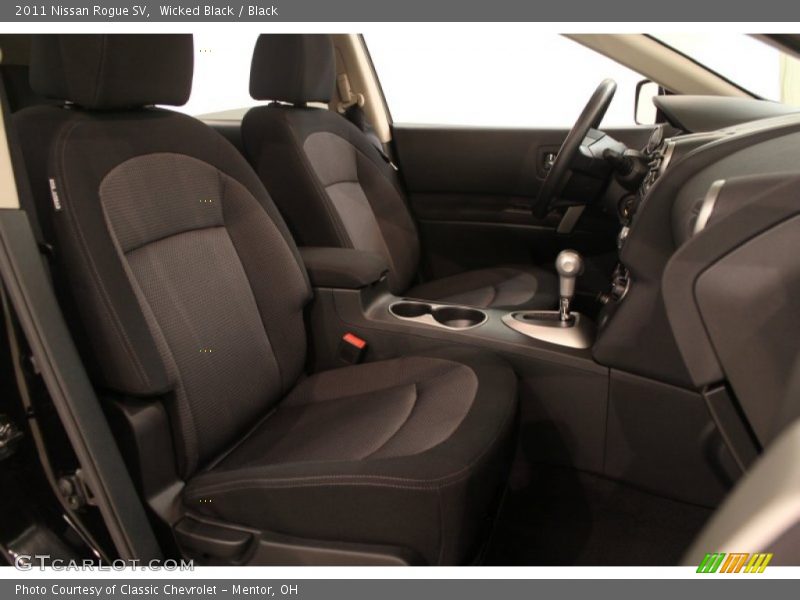 Wicked Black / Black 2011 Nissan Rogue SV