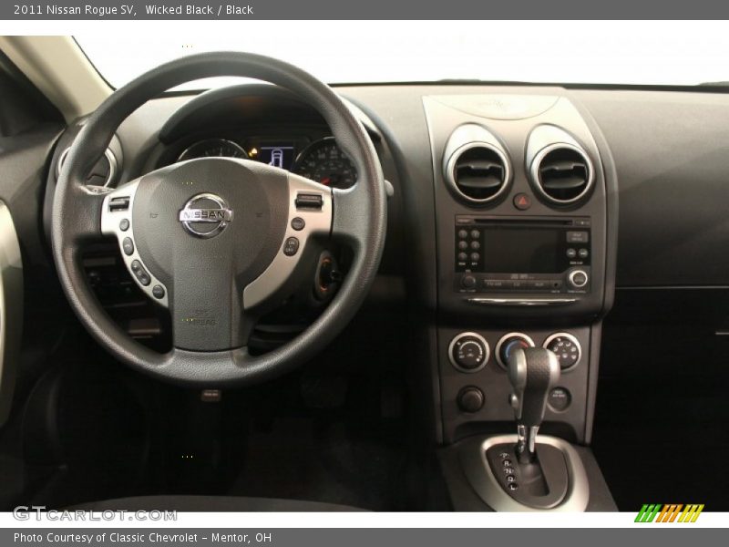 Wicked Black / Black 2011 Nissan Rogue SV