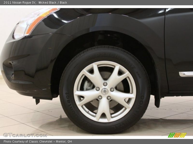 Wicked Black / Black 2011 Nissan Rogue SV