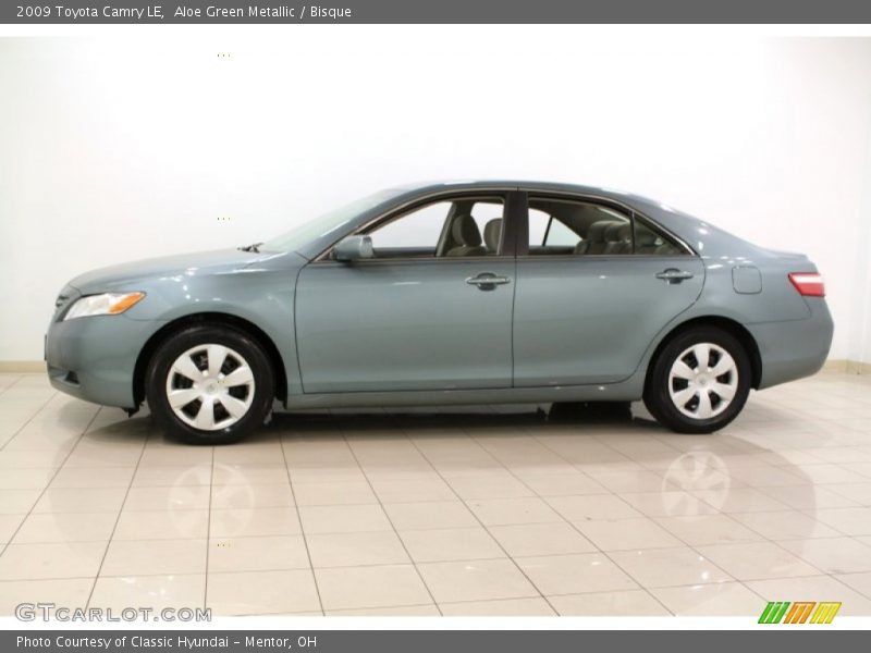 Aloe Green Metallic / Bisque 2009 Toyota Camry LE