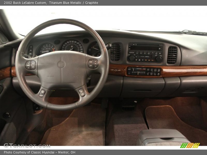 Titanium Blue Metallic / Graphite 2002 Buick LeSabre Custom