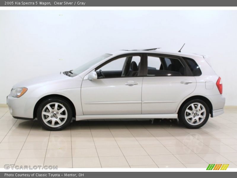 Clear Silver / Gray 2005 Kia Spectra 5 Wagon