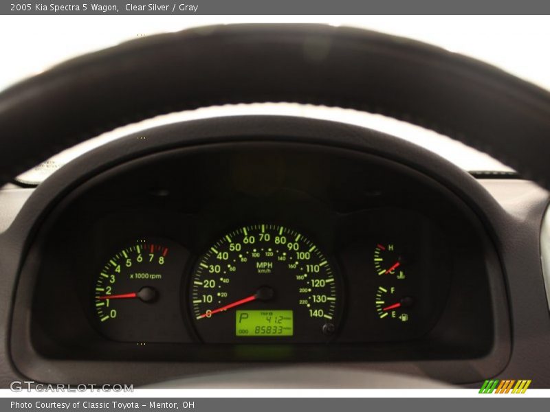 Clear Silver / Gray 2005 Kia Spectra 5 Wagon