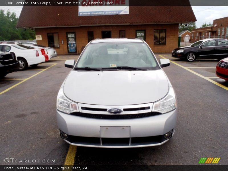 Silver Frost Metallic / Charcoal Black 2008 Ford Focus SES Coupe