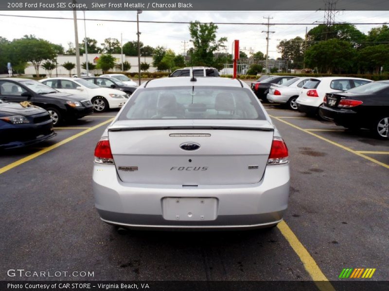 Silver Frost Metallic / Charcoal Black 2008 Ford Focus SES Coupe