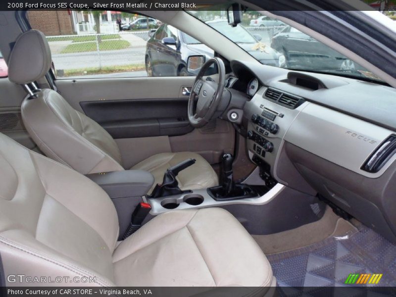 Silver Frost Metallic / Charcoal Black 2008 Ford Focus SES Coupe