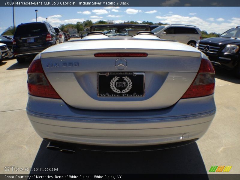 Iridium Silver Metallic / Black 2009 Mercedes-Benz CLK 550 Cabriolet