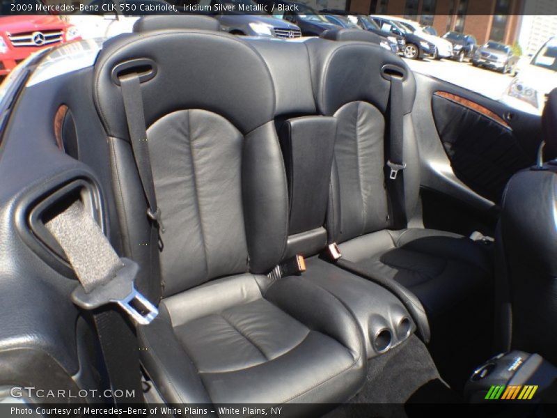 Iridium Silver Metallic / Black 2009 Mercedes-Benz CLK 550 Cabriolet