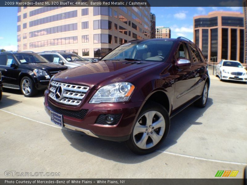 Barolo Red Metallic / Cashmere 2009 Mercedes-Benz ML 320 BlueTec 4Matic