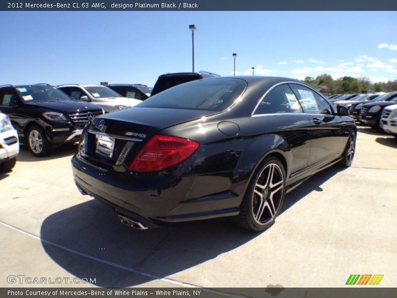 designo Platinum Black / Black 2012 Mercedes-Benz CL 63 AMG