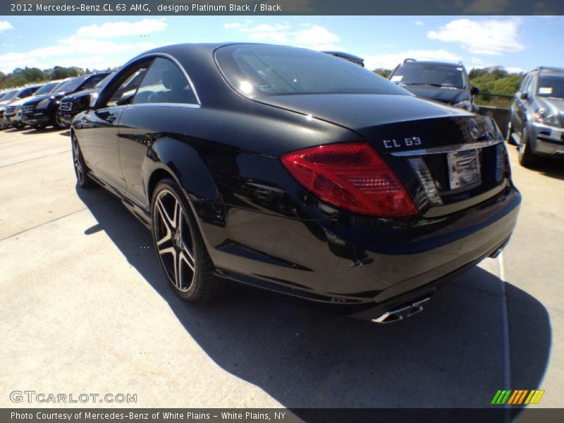 designo Platinum Black / Black 2012 Mercedes-Benz CL 63 AMG