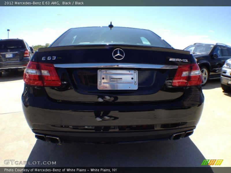 Black / Black 2012 Mercedes-Benz E 63 AMG