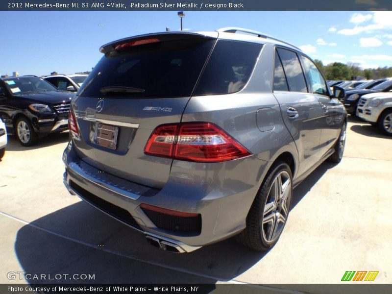 Palladium Silver Metallic / designo Black 2012 Mercedes-Benz ML 63 AMG 4Matic