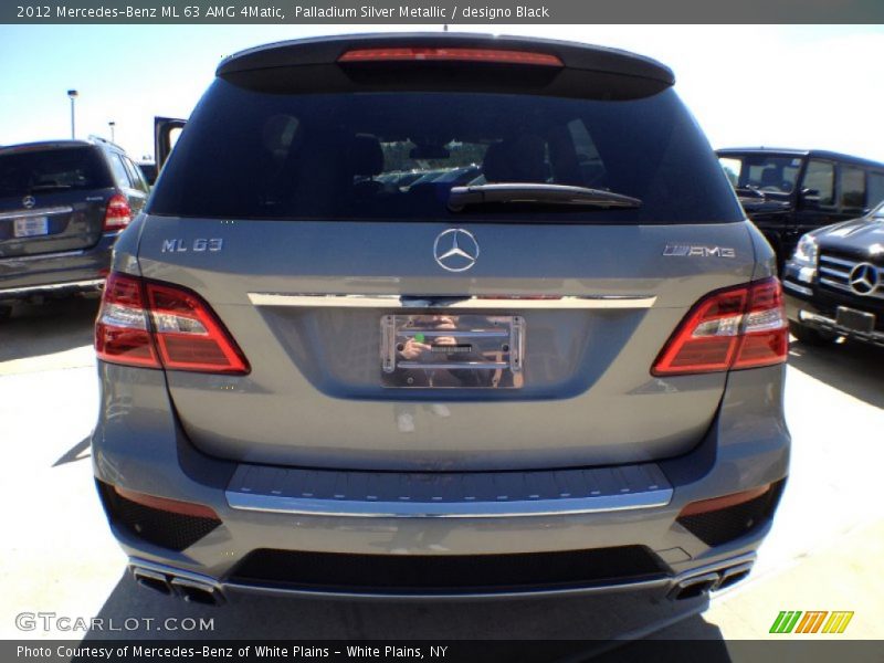 Palladium Silver Metallic / designo Black 2012 Mercedes-Benz ML 63 AMG 4Matic